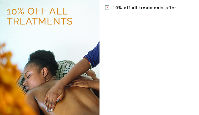 Example of an image alt tag: Left side of image with the actual promotion image of email: image of a woman enjoying a treatment with text offering 10% percent off all treatments. Right side of the image is the alt text: 10% off all treatments: