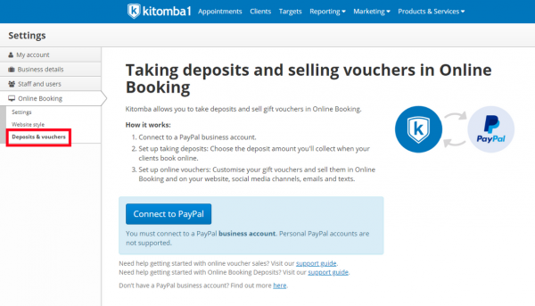 Deposits and vouchers in Kitomba 1