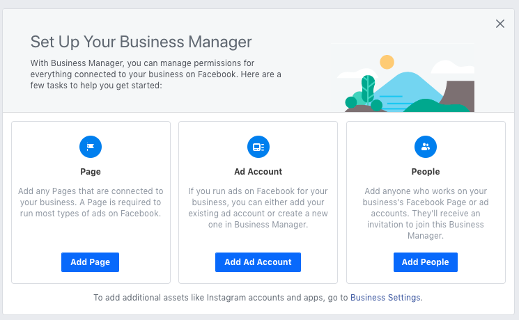 Ste up your Facebook Business Manager