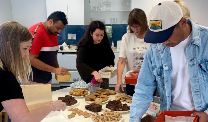 Cookie exchange at Kitomba office