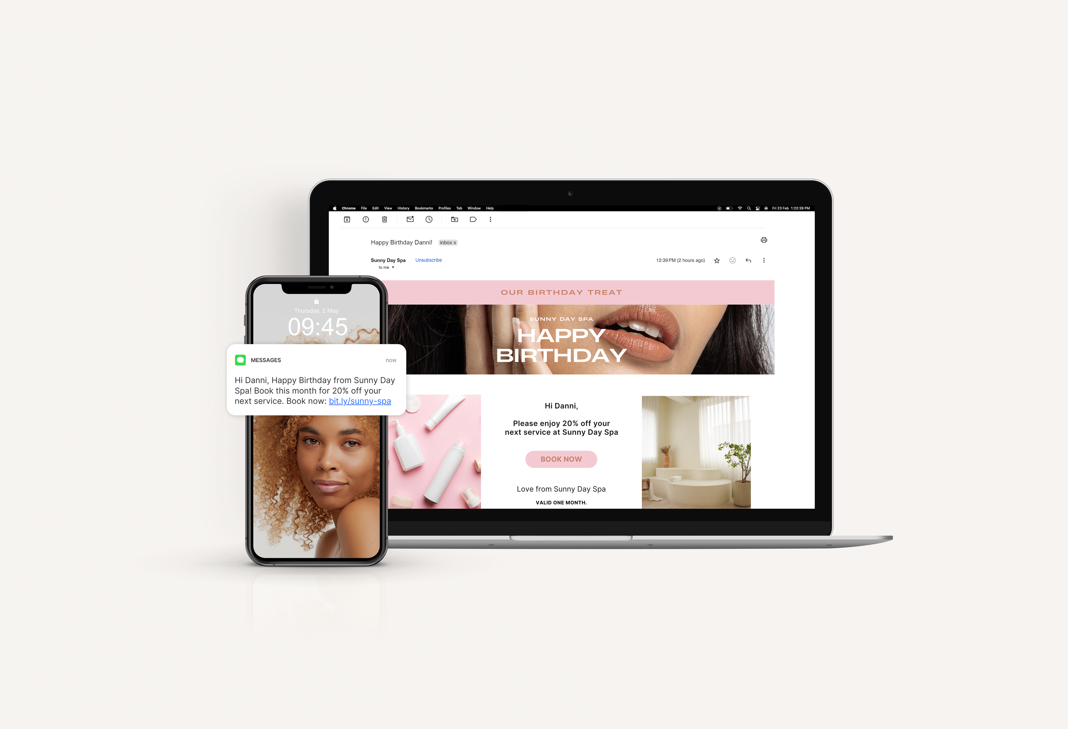 full laptop + iphone - SMS marketing