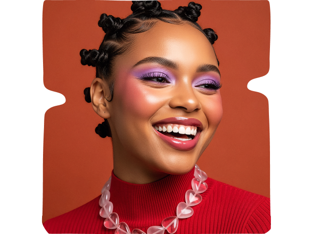 Busy salon owner with multiple arms styling their client's hair