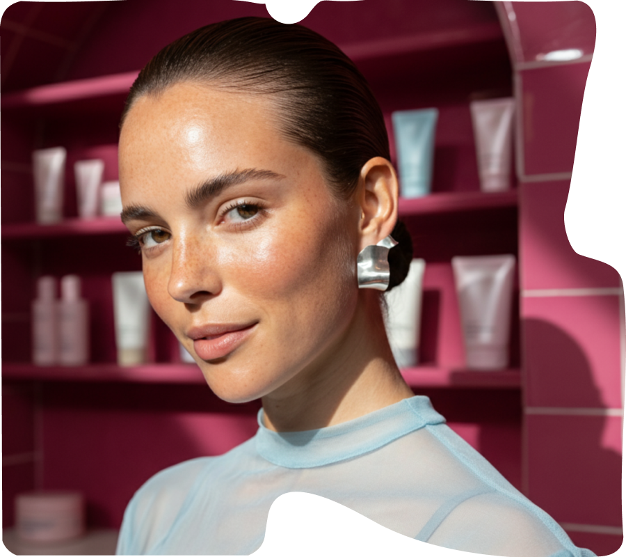 la sorella staff member doing a stocktake on ipad